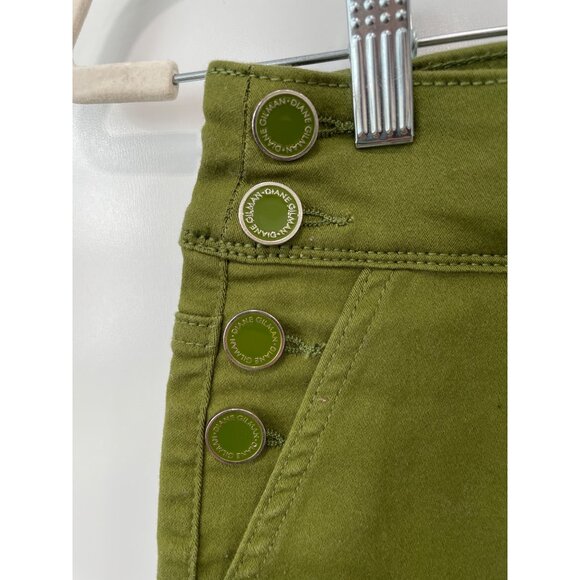 DG2 by Diane Gilman Jean Size 2 Virtual Stretch Denim Straight Leg Pull On Pesto - Picture 5 of 10